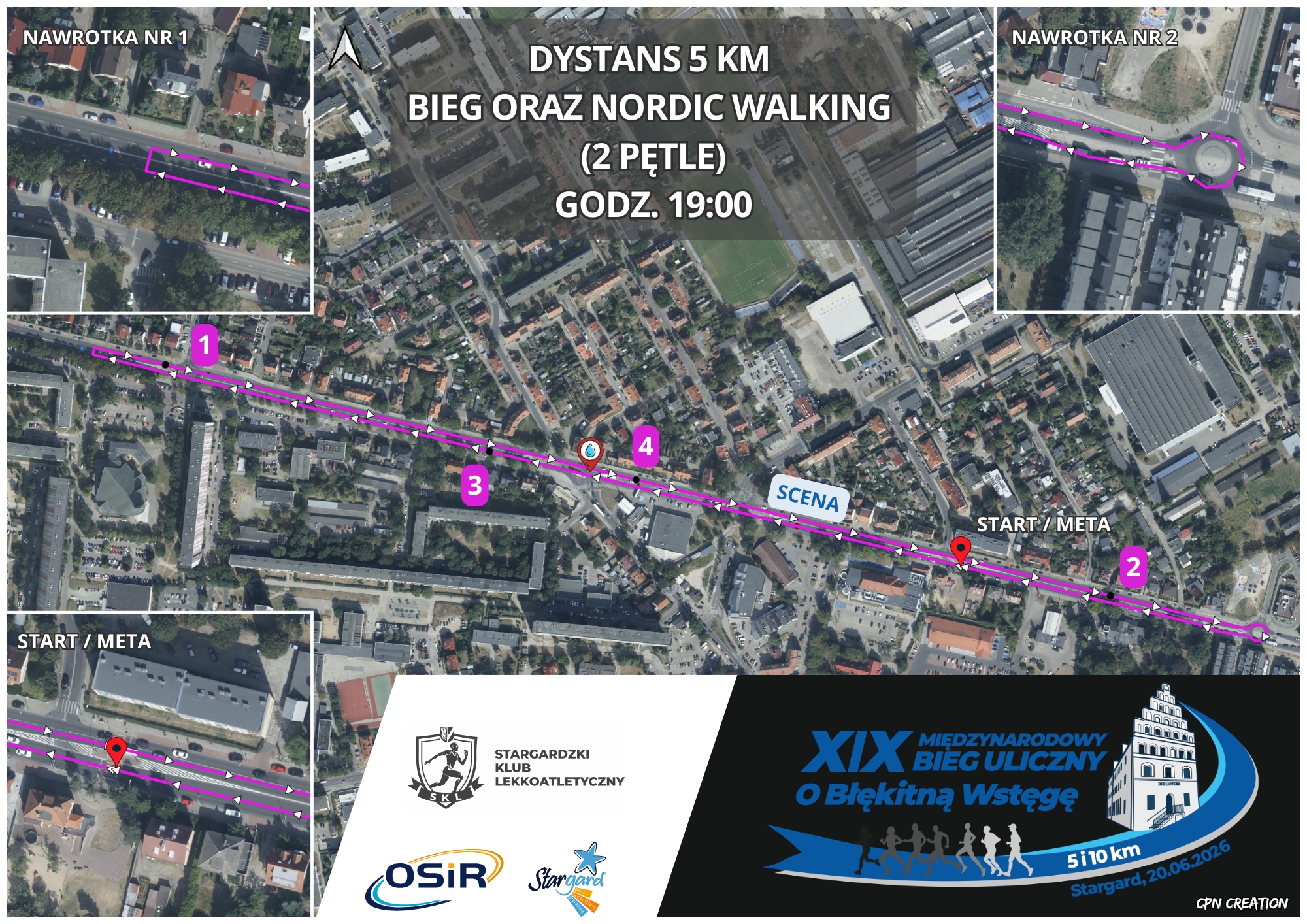 Mapa - Bieg na 5km
